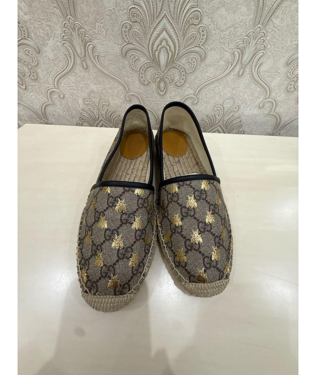 GUCCI Бежевые лоферы, фото 2