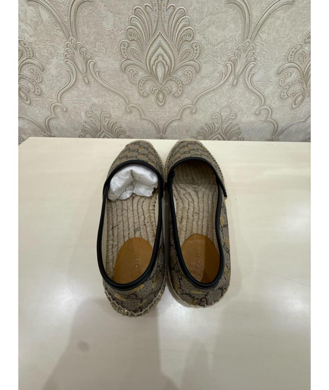 GUCCI Бежевые лоферы, фото 3