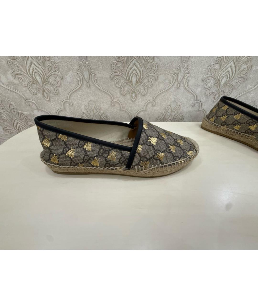 GUCCI Бежевые лоферы, фото 5
