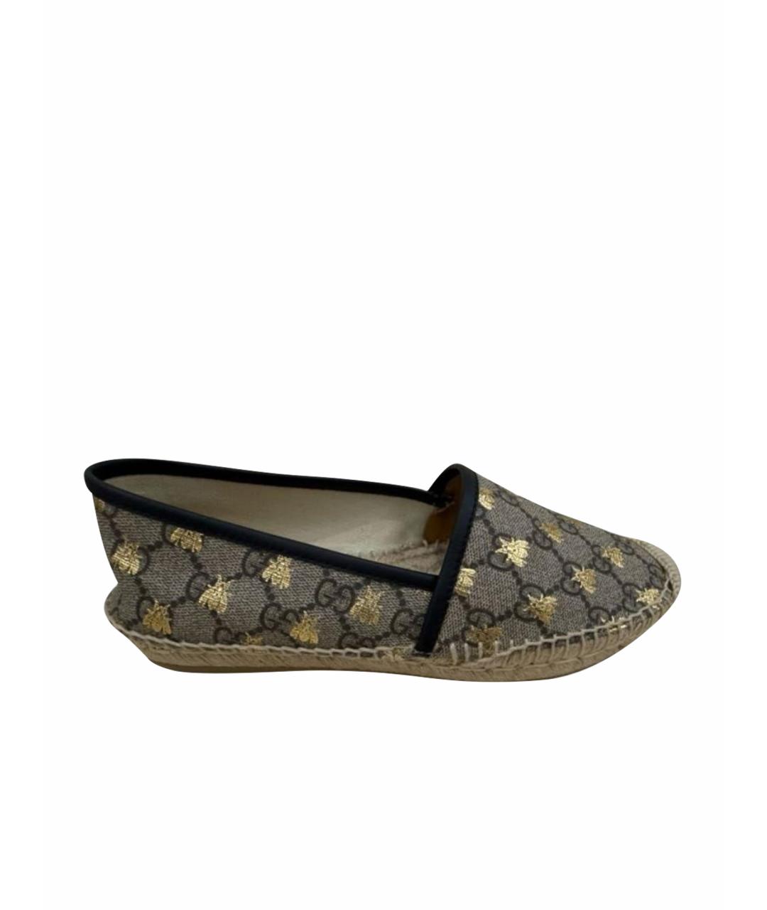 GUCCI Бежевые лоферы, фото 6