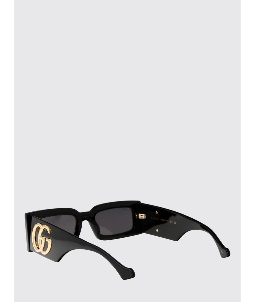 GUCCI Черные пластиковые солнцезащитные очки, фото 3