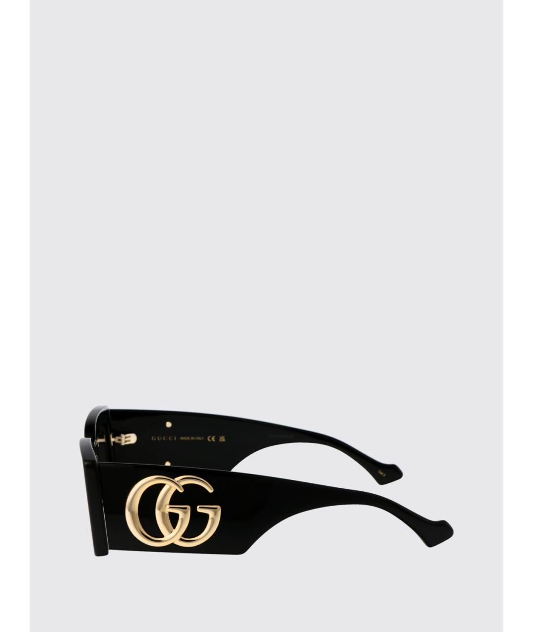 GUCCI Черные пластиковые солнцезащитные очки, фото 4