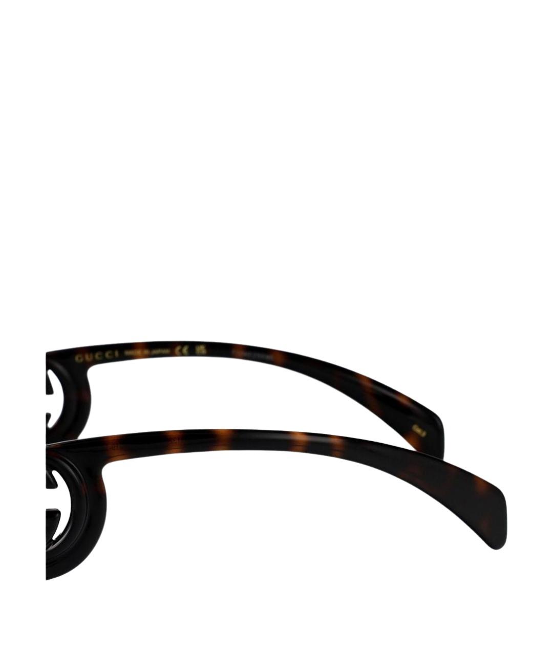 GUCCI Коричневые солнцезащитные очки, фото 4