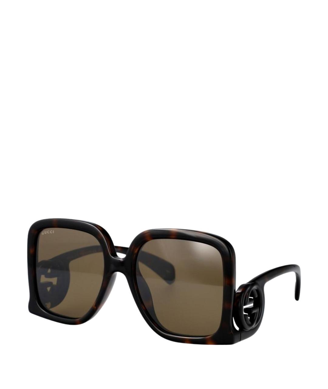 GUCCI Коричневые солнцезащитные очки, фото 1