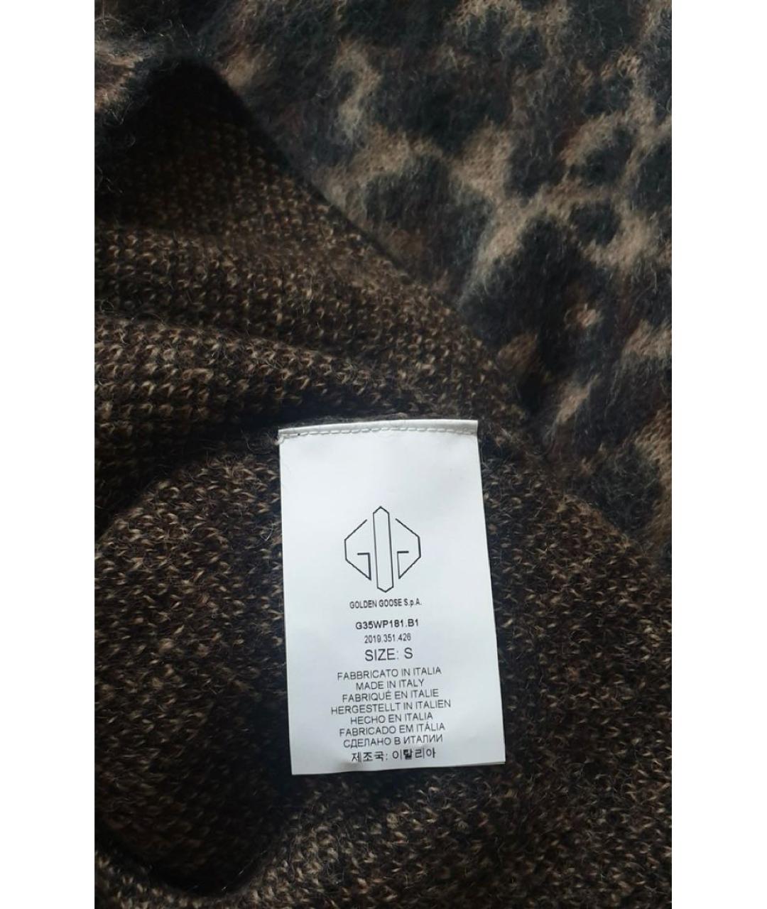 GOLDEN GOOSE DELUXE BRAND Коричневый шерстяной джемпер / свитер, фото 6