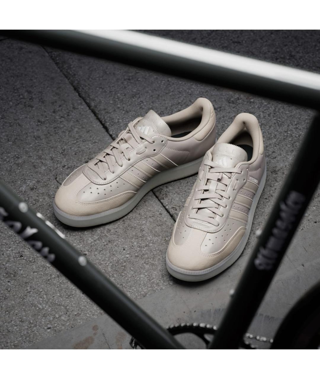 ADIDAS Бежевые кожаные кроссовки, фото 8
