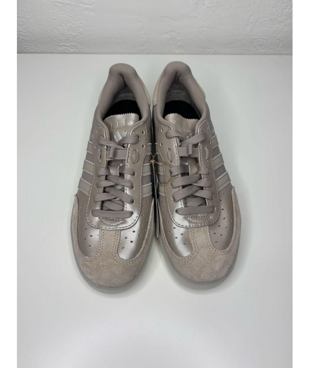 ADIDAS Бежевые кожаные кроссовки, фото 6