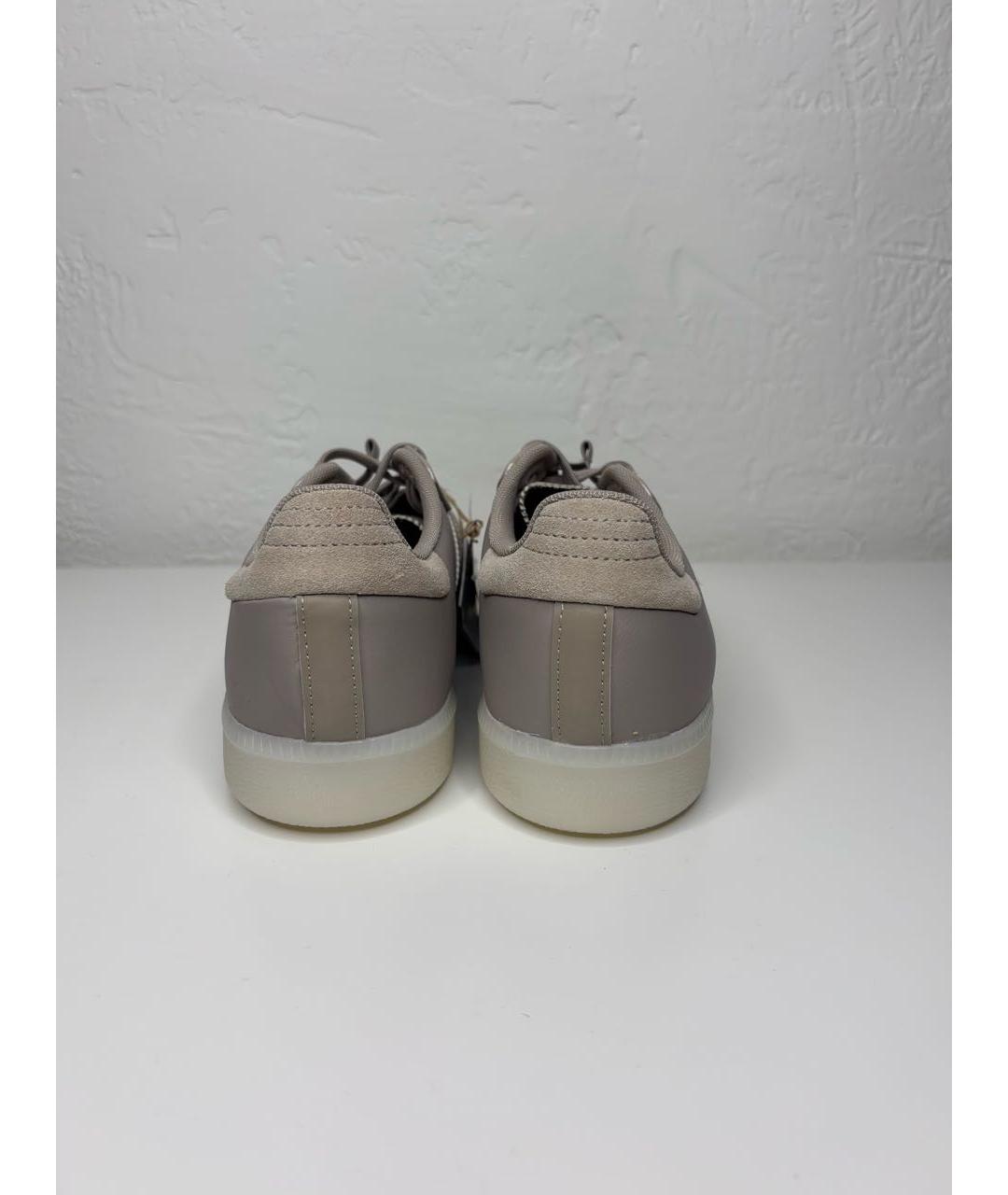 ADIDAS Бежевые кожаные кроссовки, фото 5