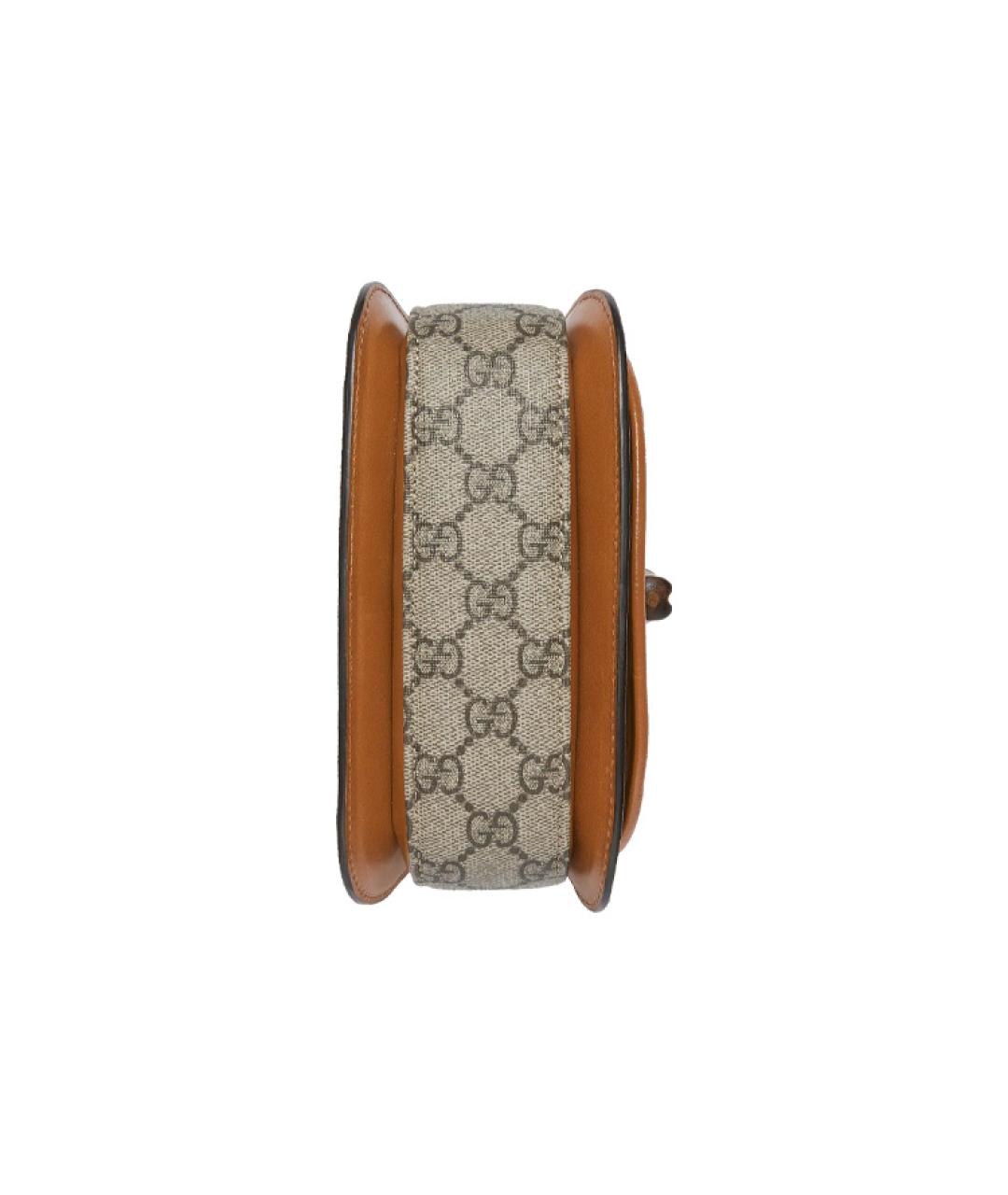GUCCI Коричневая хлопковая поясная сумка, фото 7