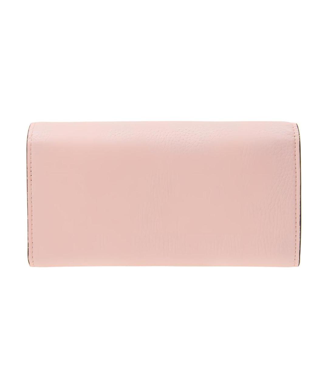 GUCCI Розовый кожаный кошелек, фото 2