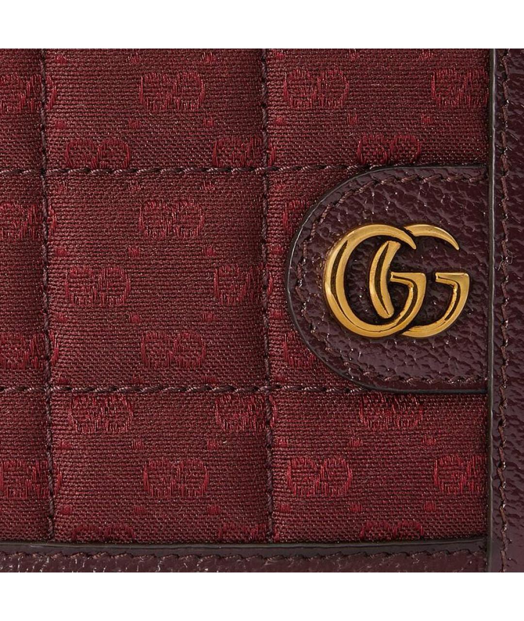 GUCCI Бордовый кошелек, фото 6