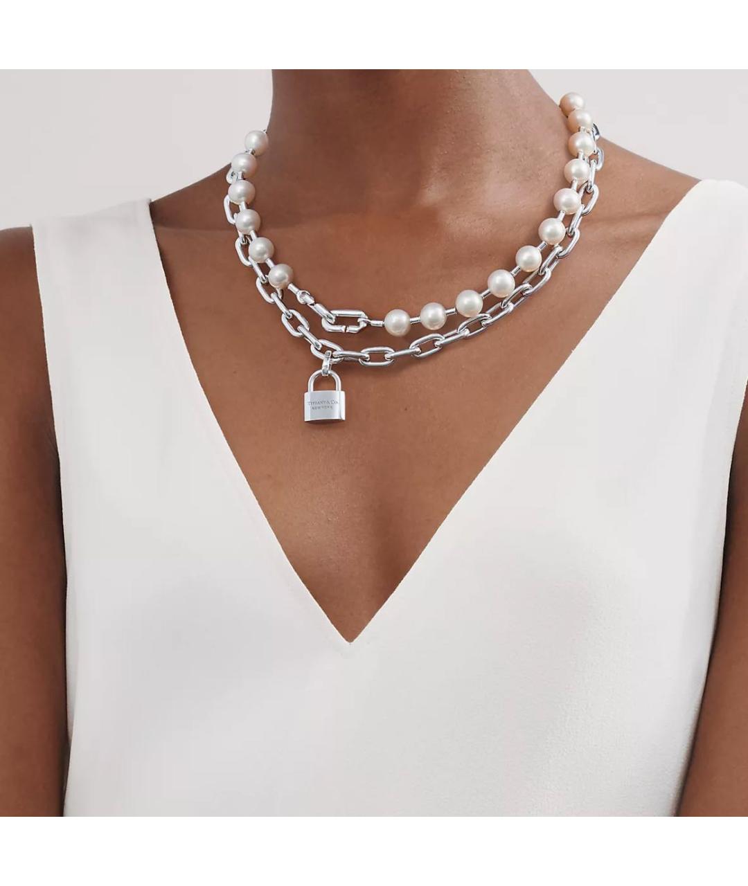TIFFANY&CO Серебряное серебряное колье, фото 7