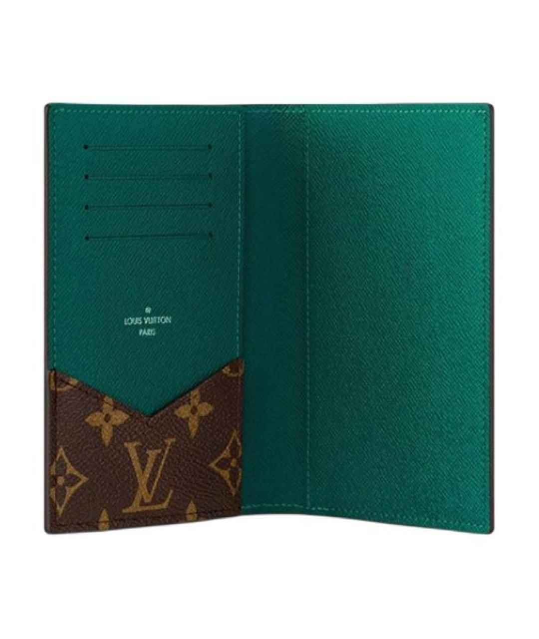 LOUIS VUITTON Коричневый кардхолдер, фото 3