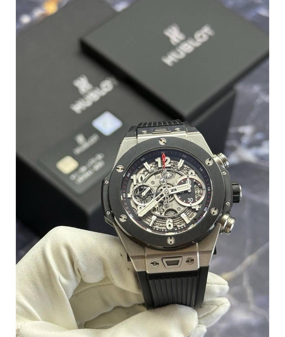 HUBLOT Черные часы, фото 3