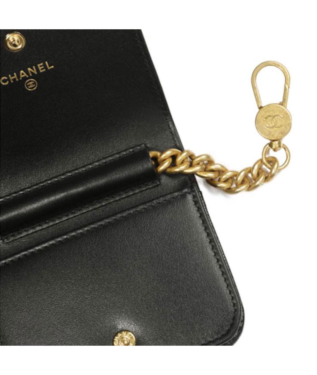 CHANEL Черная кожаная поясная сумка, фото 4