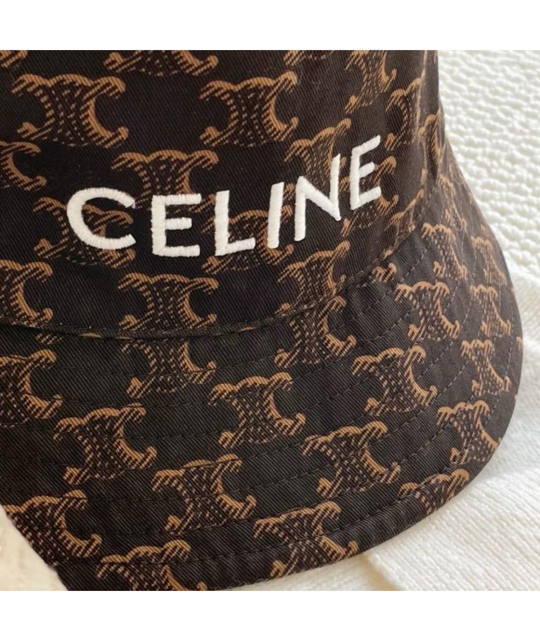 CELINE Коричневая панама, фото 4