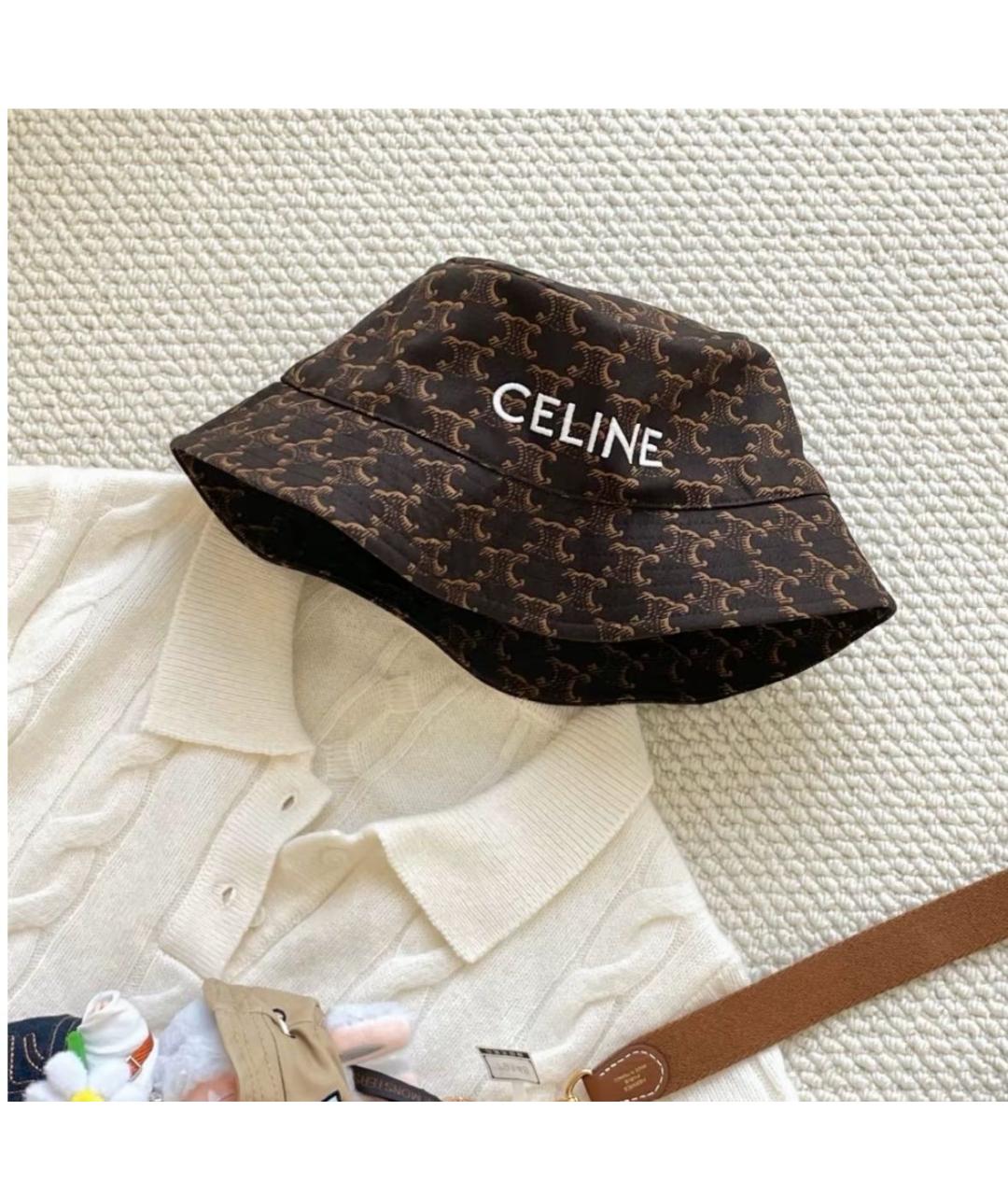 CELINE Коричневая панама, фото 2