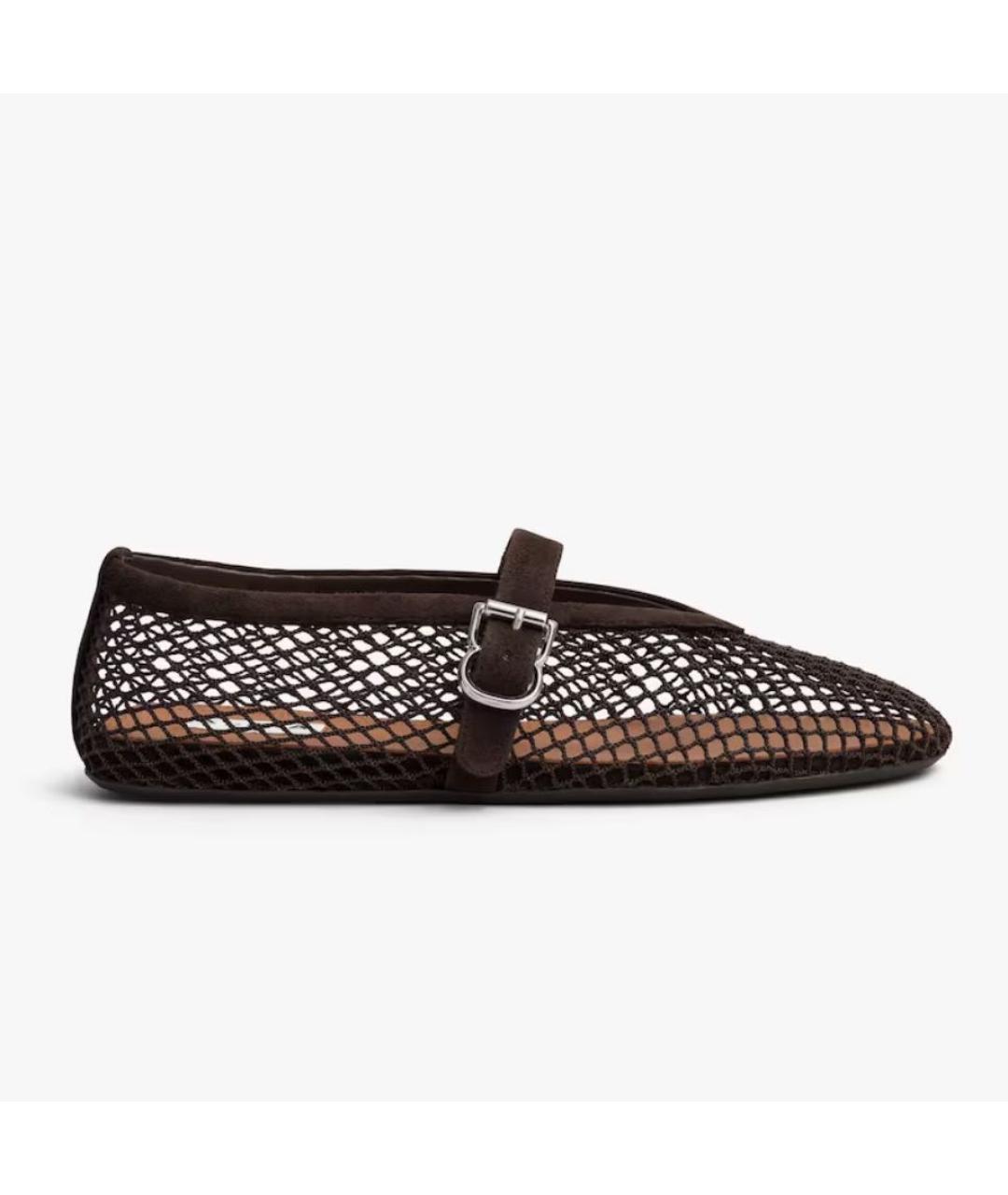 ALAIA Коричневые текстильные балетки, фото 5