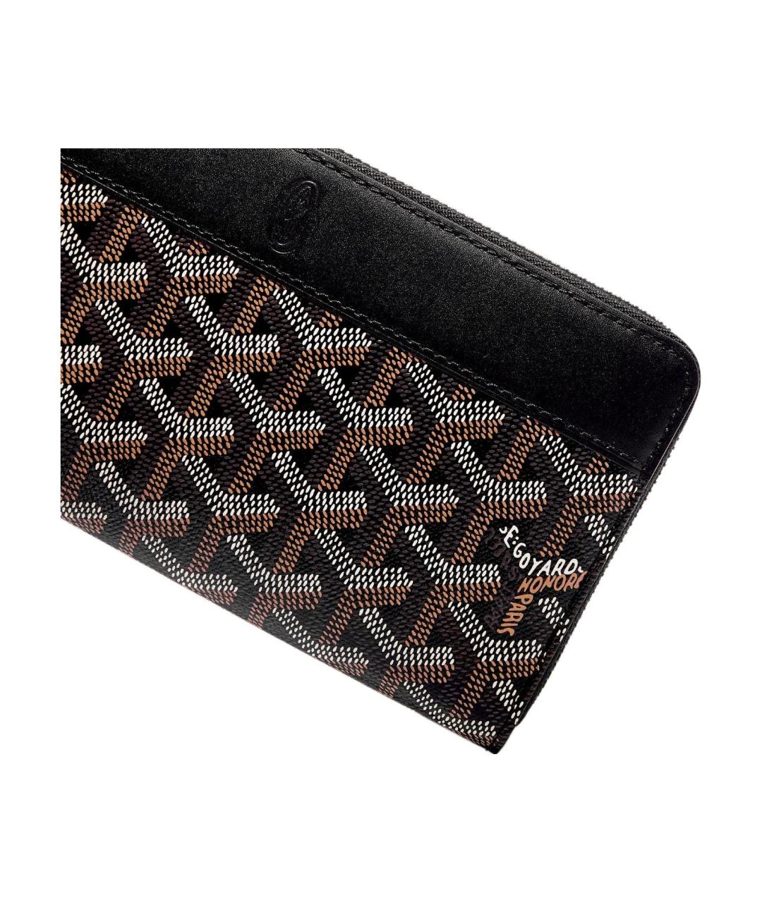 GOYARD Черный кожаный кошелек, фото 3