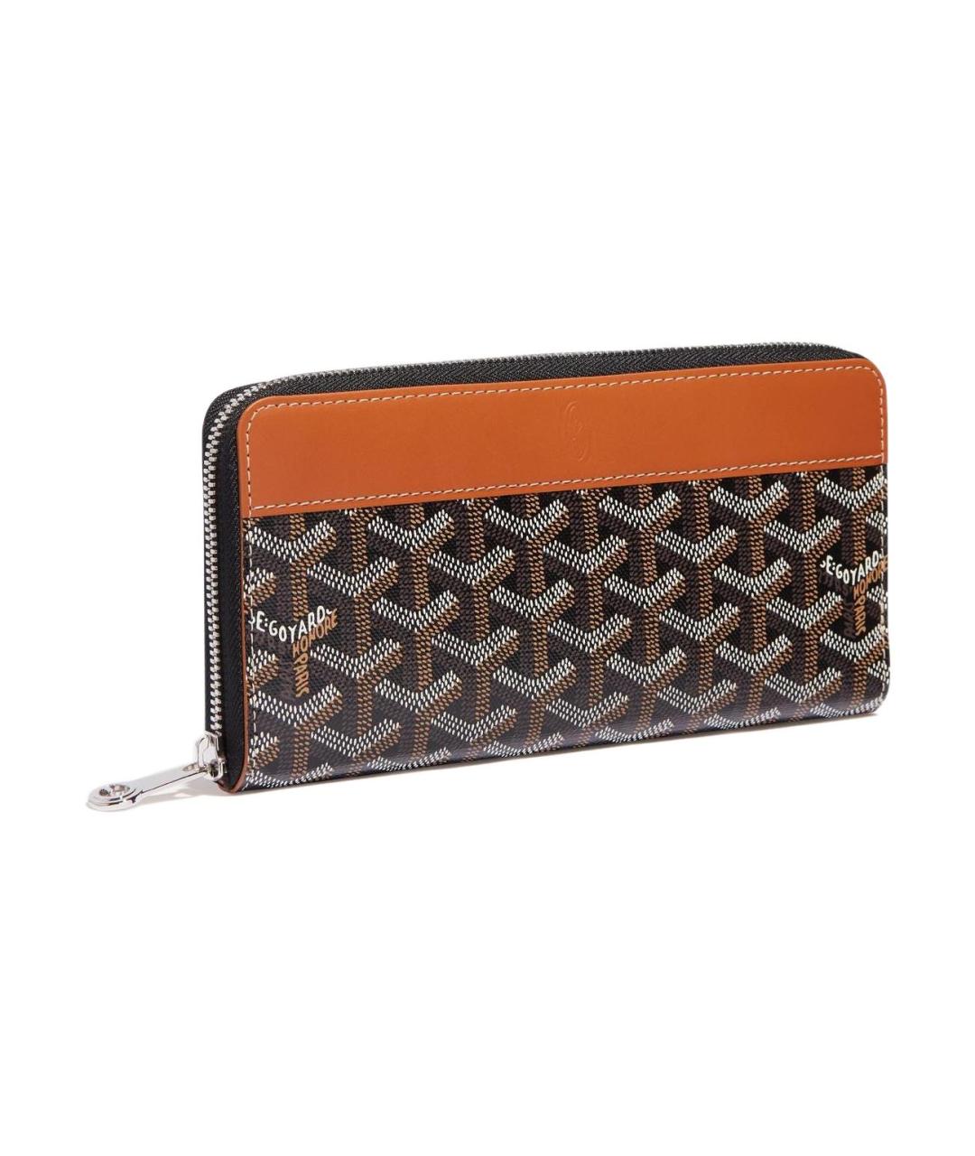 GOYARD Черный кожаный кошелек, фото 4
