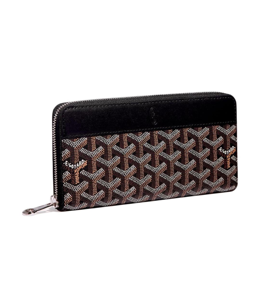 GOYARD Черный кожаный кошелек, фото 1