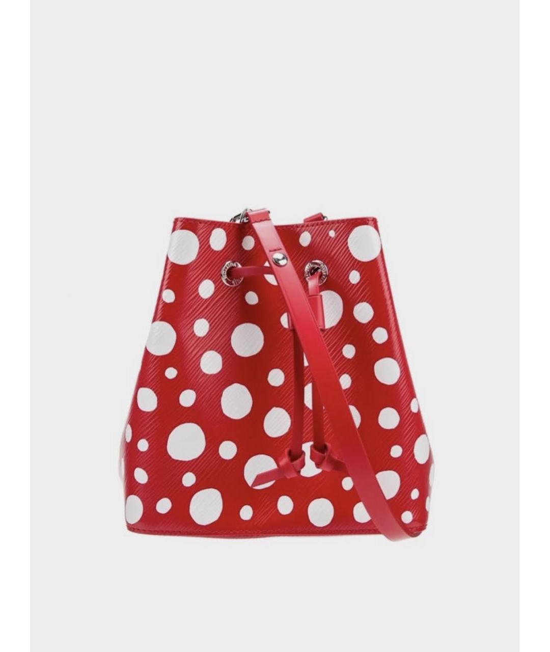 LOUIS VUITTON Красная кожаная сумка через плечо, фото 7