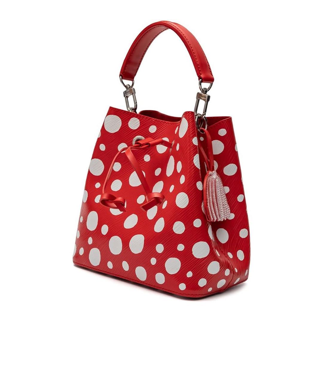 LOUIS VUITTON Красная кожаная сумка через плечо, фото 3