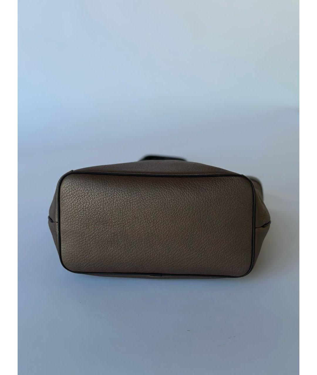 LOEWE Коричневая кожаная сумка тоут, фото 5