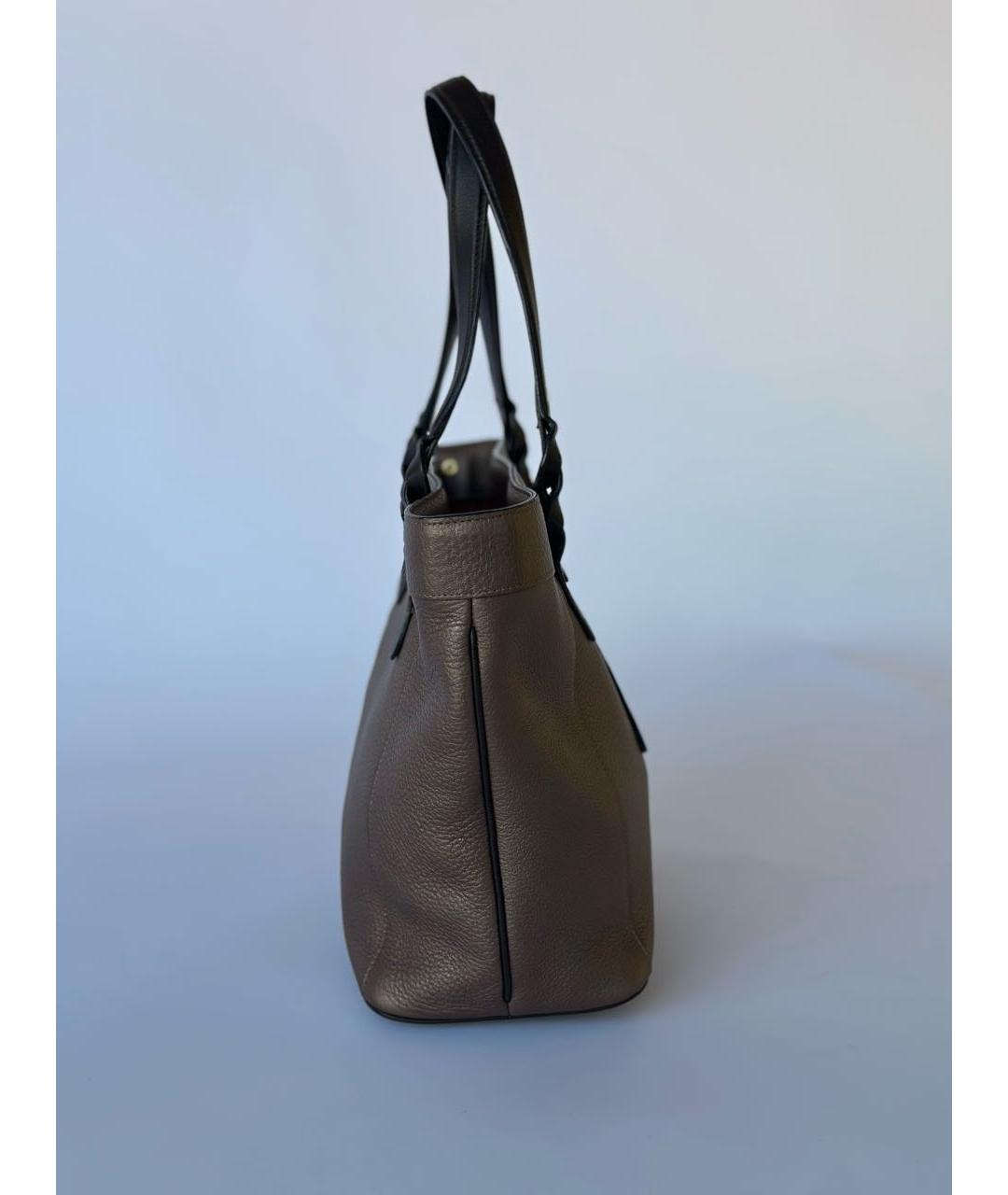 LOEWE Коричневая кожаная сумка тоут, фото 3