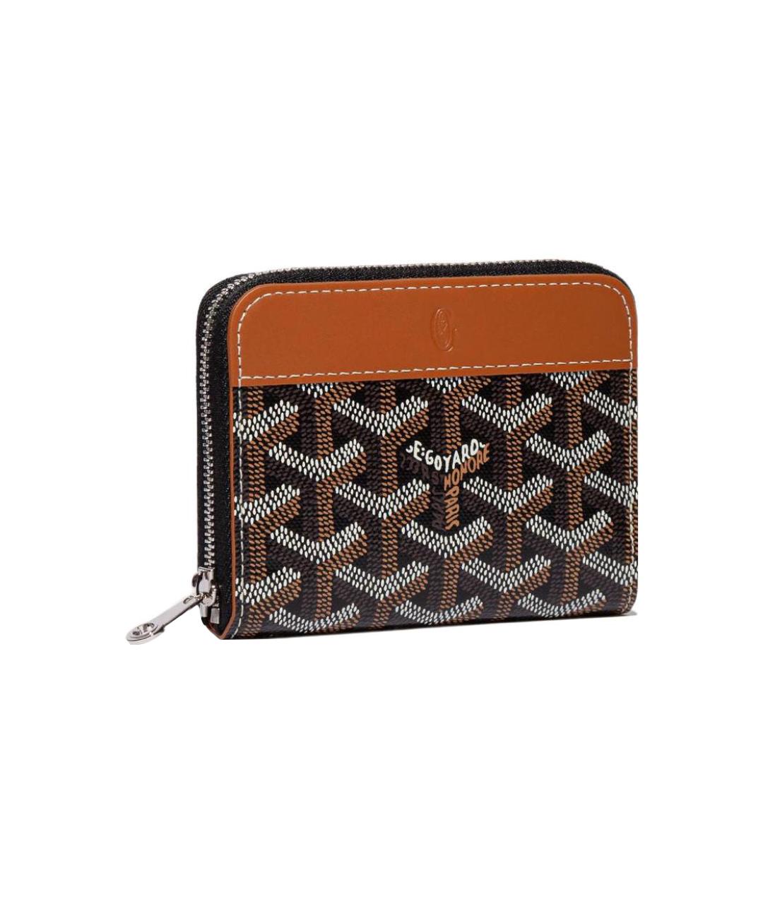 GOYARD Коричневый кошелек, фото 4