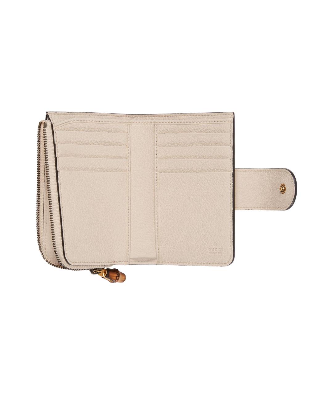 GUCCI Розовый кожаный кошелек, фото 3