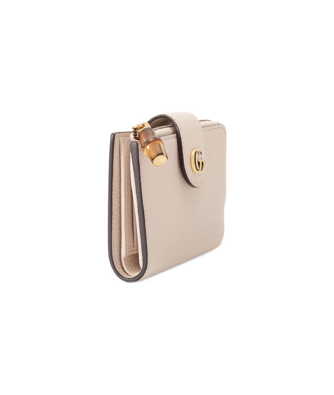 GUCCI Розовый кожаный кошелек, фото 2