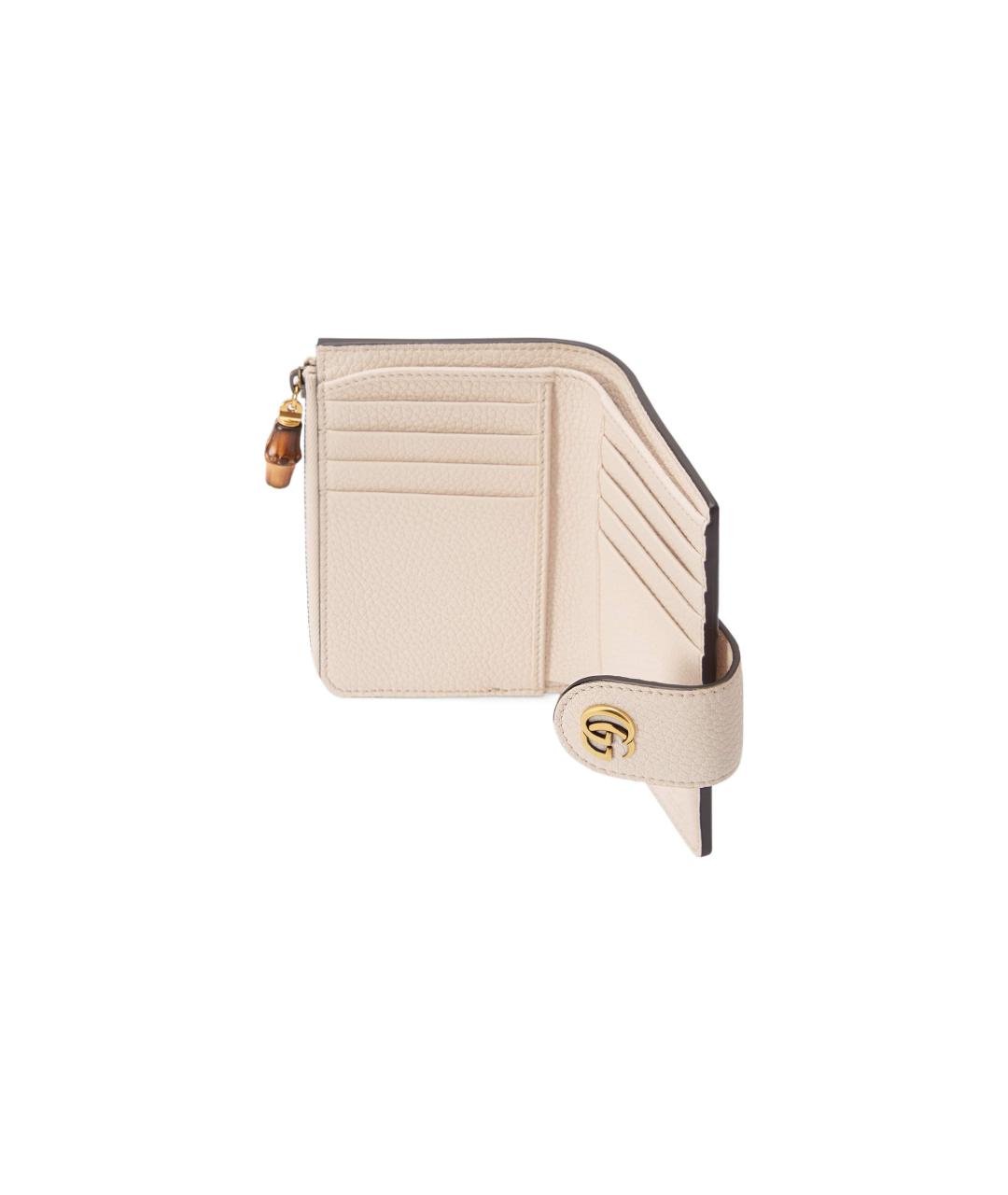 GUCCI Розовый кожаный кошелек, фото 4