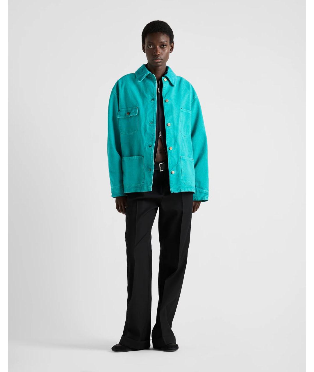 PRADA Бирюзовая куртка, фото 2