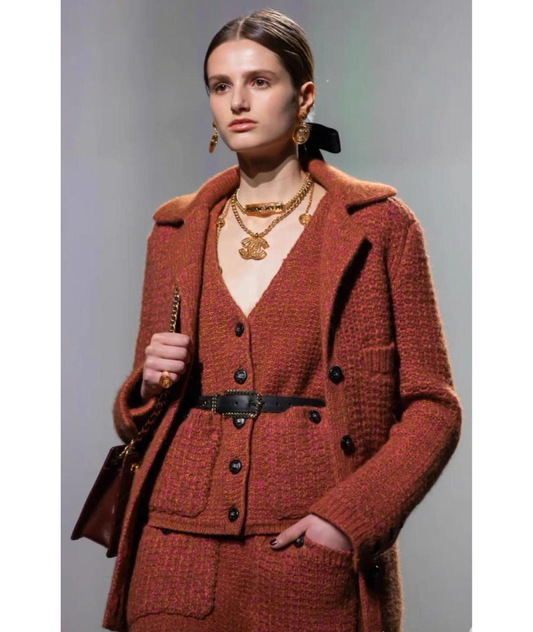 CHANEL Бордовая кашемировая жилетка, фото 5