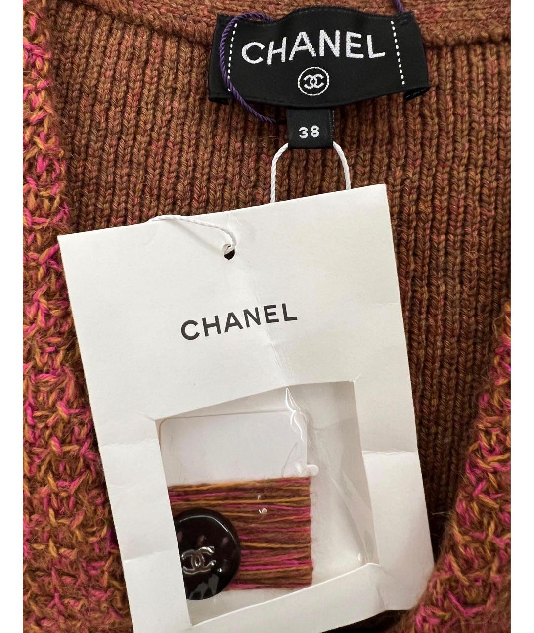 CHANEL Бордовая кашемировая жилетка, фото 3