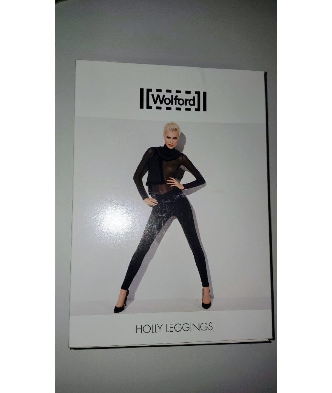 WOLFORD Темно-синие вискозные леггинсы и велосипедки, фото 6