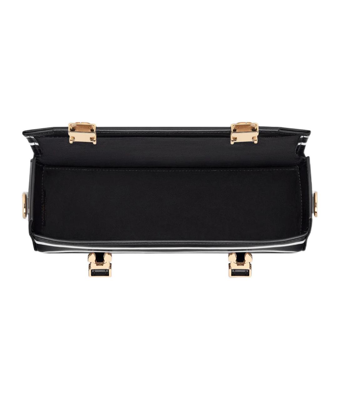 CHRISTIAN DIOR Черная кожаная сумка через плечо, фото 5