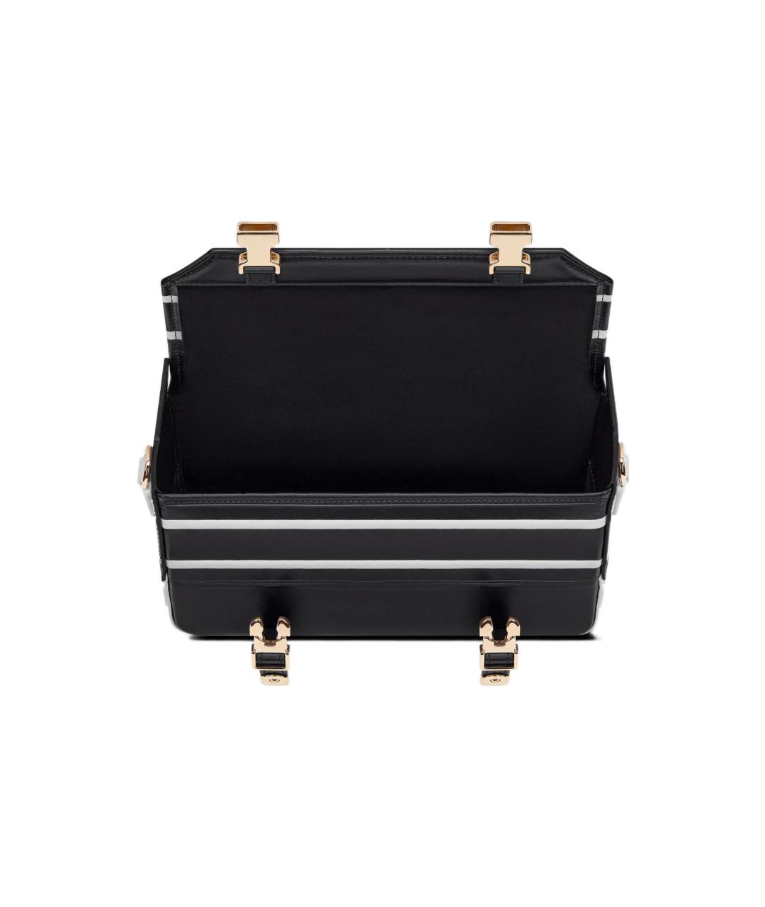 CHRISTIAN DIOR Черная кожаная сумка через плечо, фото 4