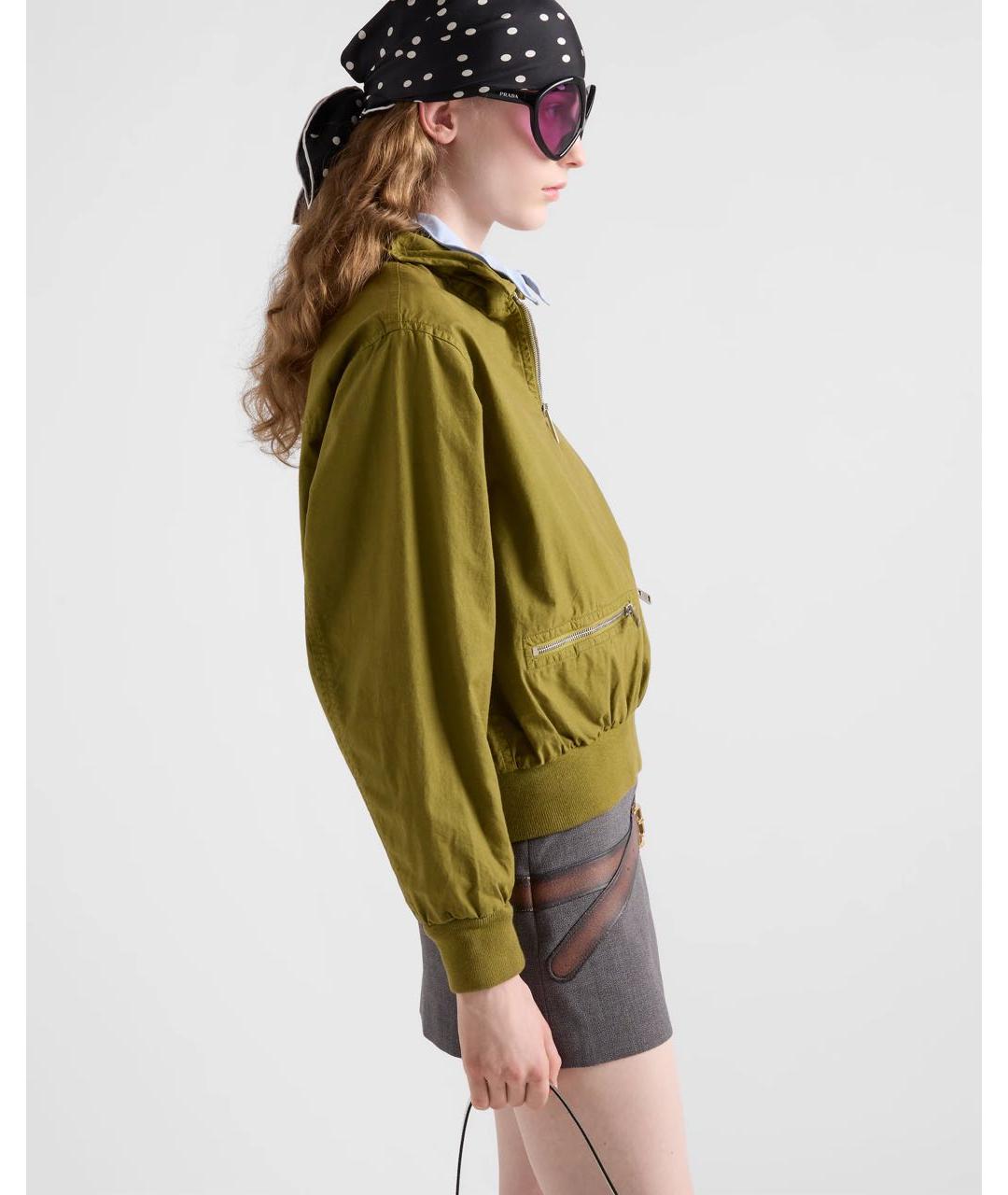 PRADA Хаки куртка, фото 6