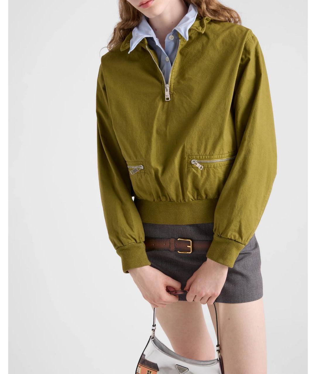 PRADA Хаки куртка, фото 4