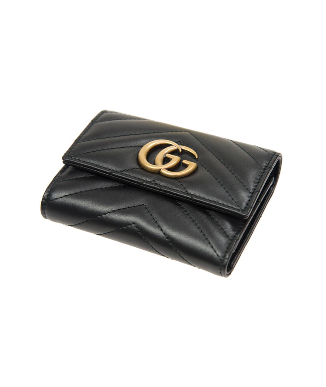 GUCCI Черный кожаный кошелек, фото 4