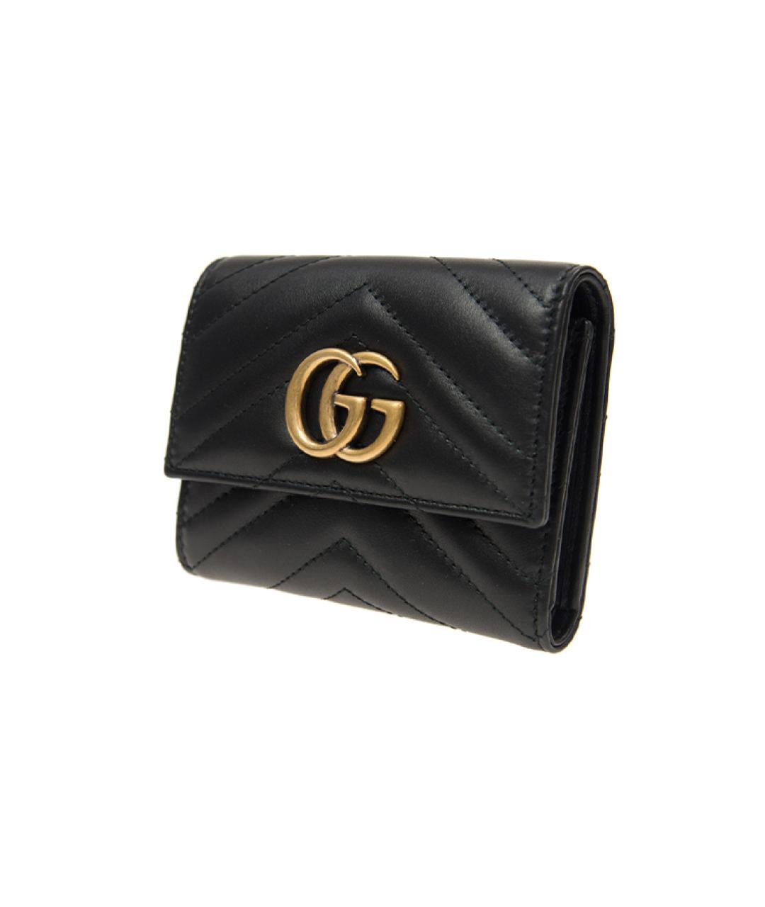 GUCCI Черный кожаный кошелек, фото 2