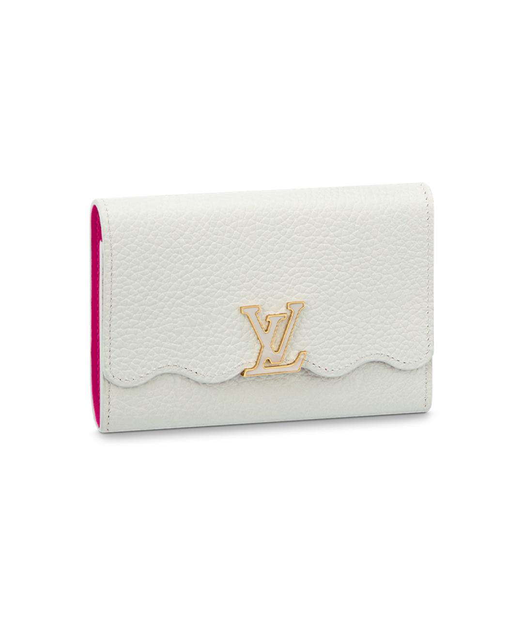 LOUIS VUITTON Белый кожаный кошелек, фото 1