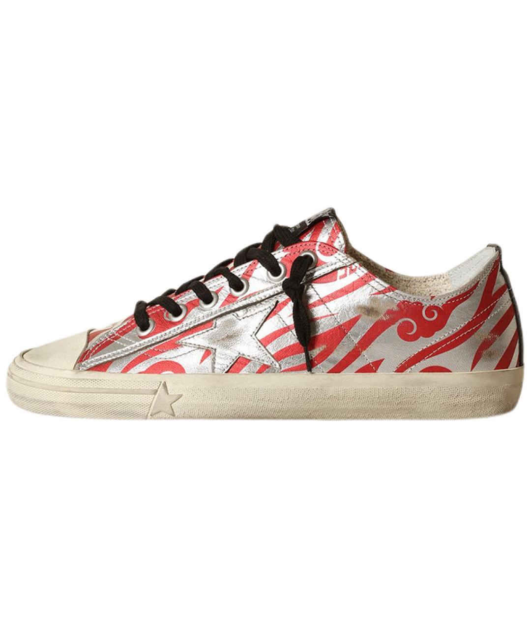 GOLDEN GOOSE DELUXE BRAND Красные низкие кроссовки / кеды, фото 2