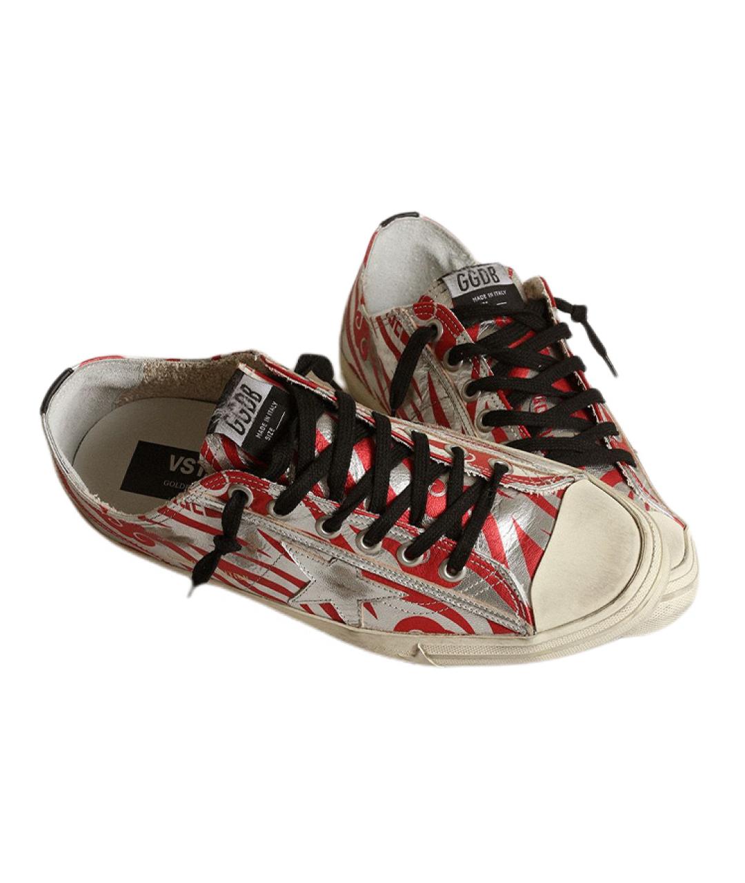 GOLDEN GOOSE DELUXE BRAND Красные низкие кроссовки / кеды, фото 3