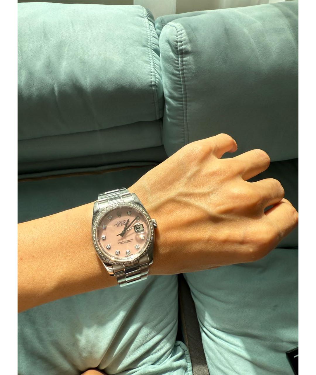 ROLEX Белые часы из белого золота, фото 2