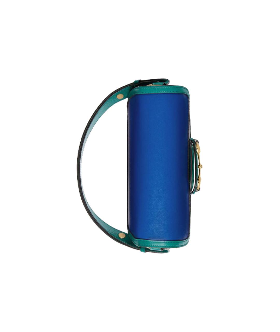 GUCCI Синяя кожаная сумка через плечо, фото 5