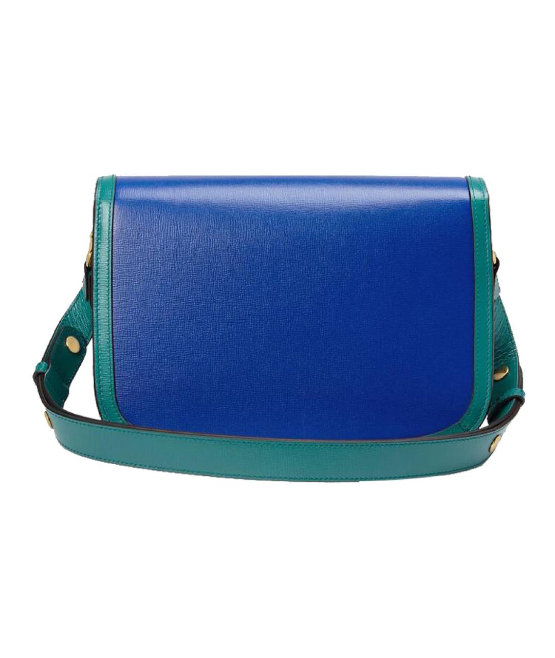 GUCCI Синяя кожаная сумка через плечо, фото 3