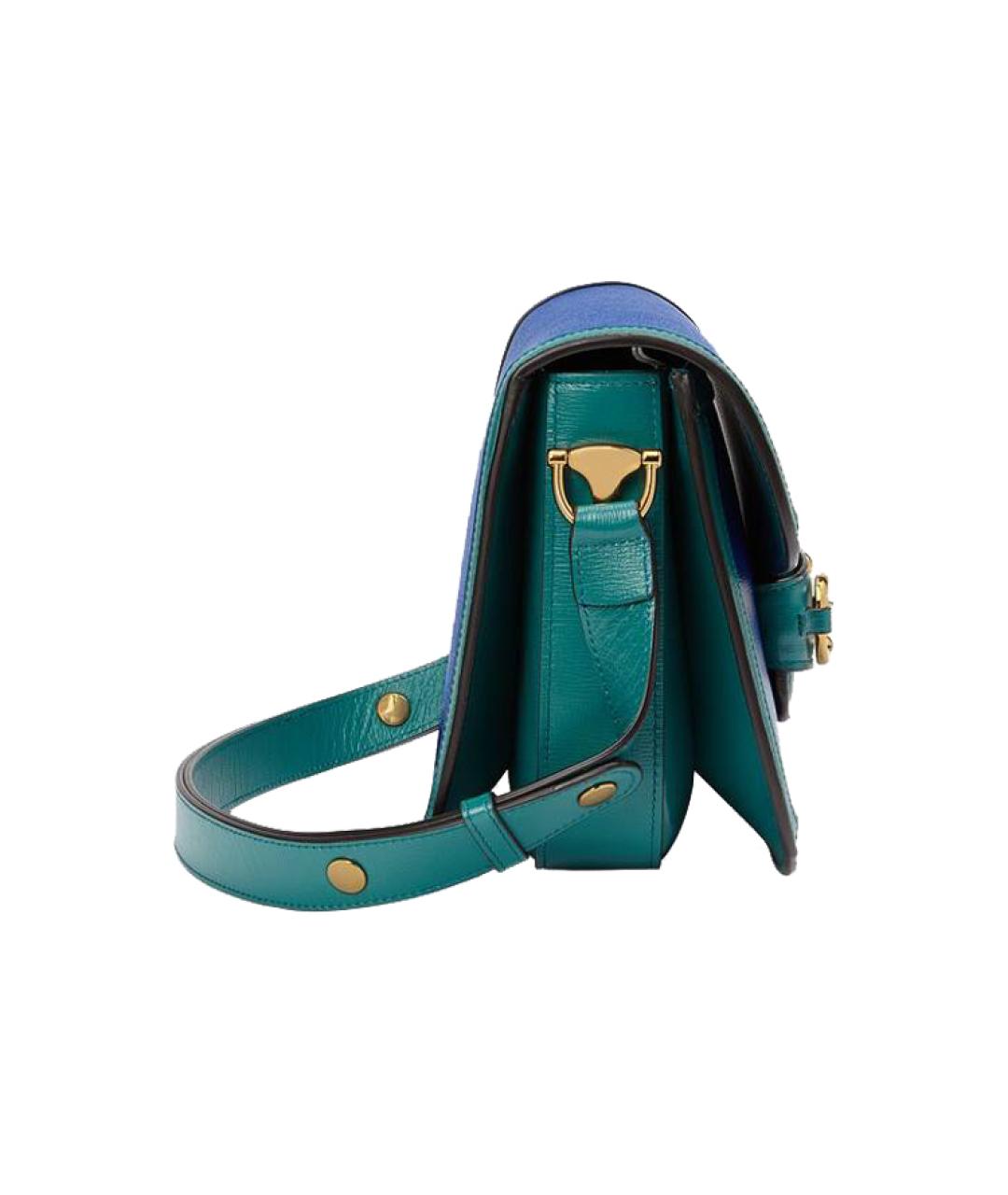 GUCCI Синяя кожаная сумка через плечо, фото 4